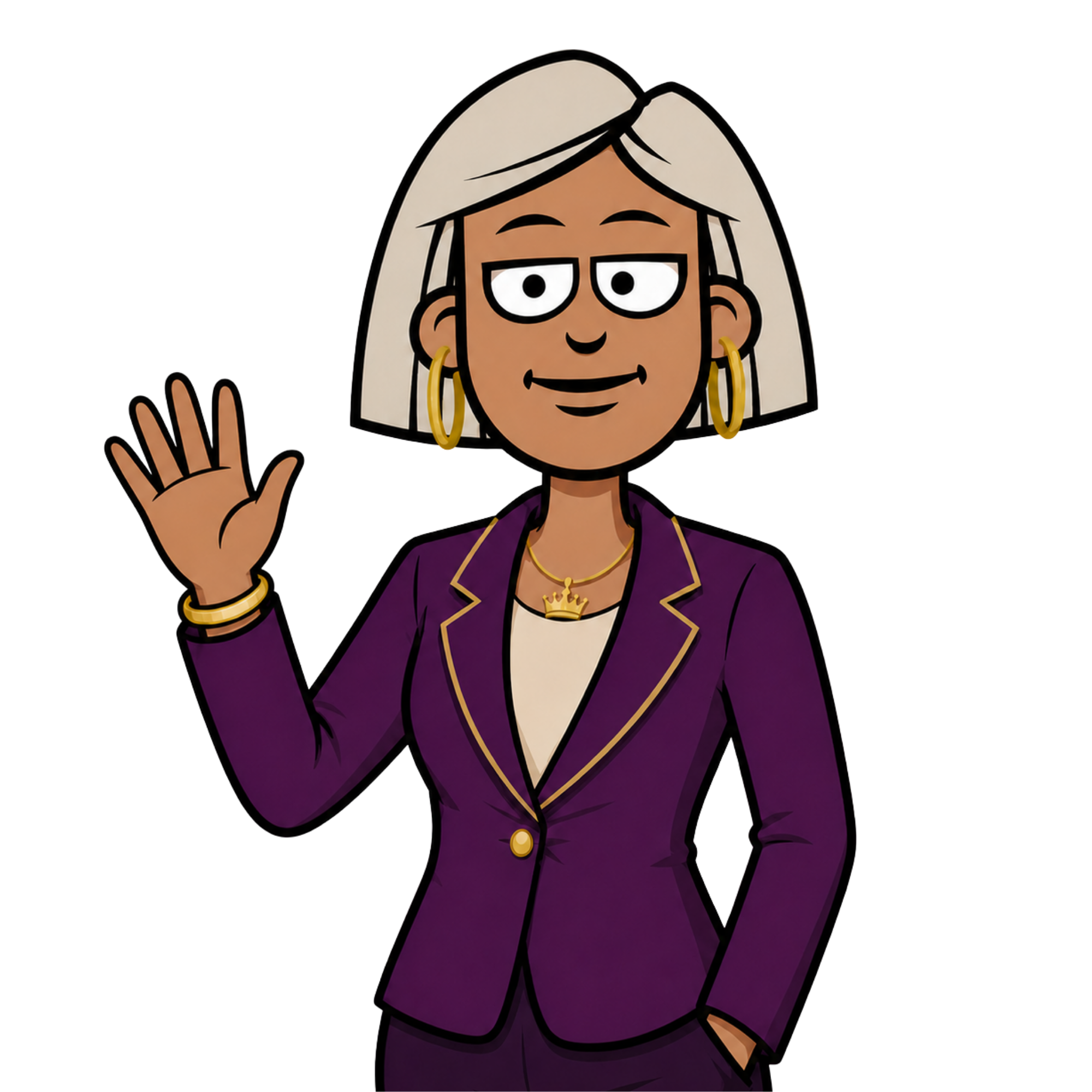 CQC Queen Academy CQC Queen Academy character welcoming care providers