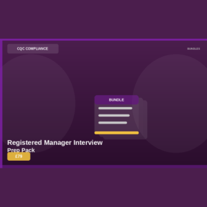 CQC Queen Academy Registered Manager Interview Prep Pack product image
