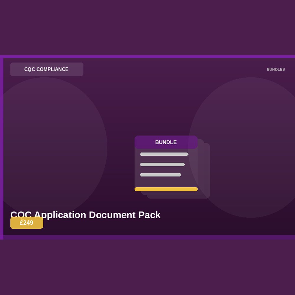 b05 cqc application document pack 1 CQC Queen Academy CQC Application Document Pack product image