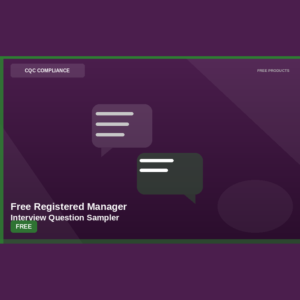 CQC Queen Academy Free Registered Manager Interview Question Sampler product image