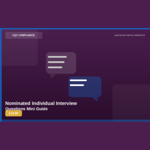 CQC Queen Academy Nominated Individual Interview Questions Mini Guide product image