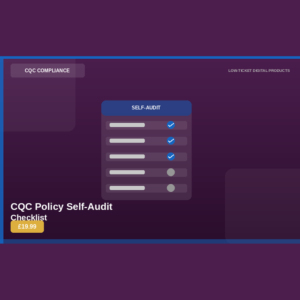 CQC Queen Academy CQC Policy Self-Audit Checklist product image