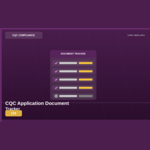 CQC Queen Academy CQC Application Document Tracker product image